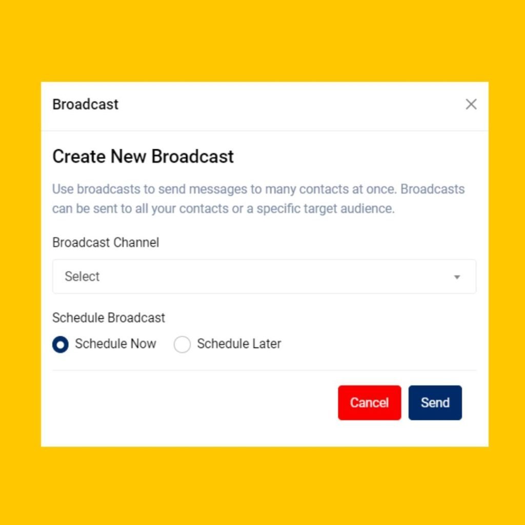 Best Crm System For Whatsapp &Amp; Social Sales create new broadcast campaign
