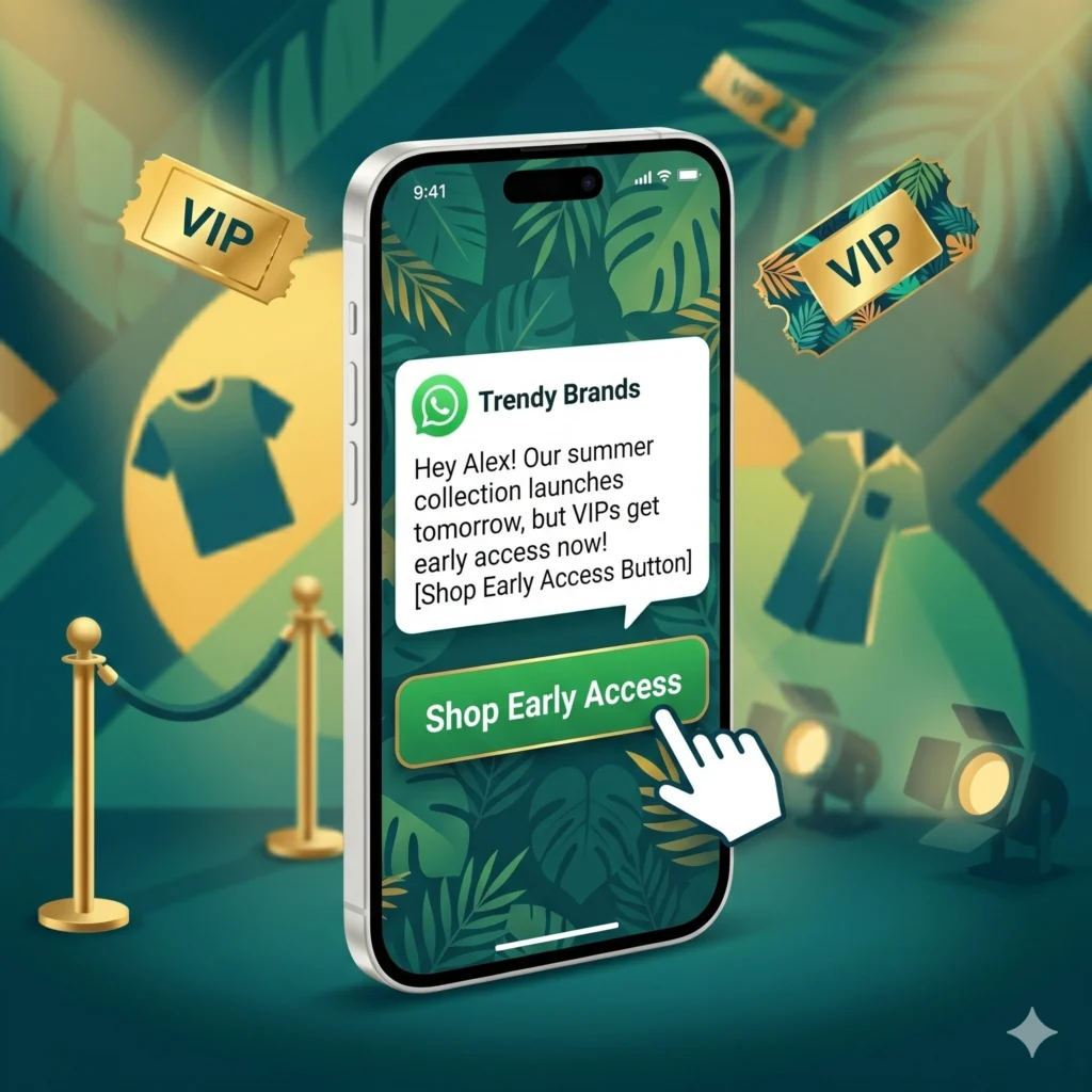 the vip product drop using whatsapp marketing strategy
