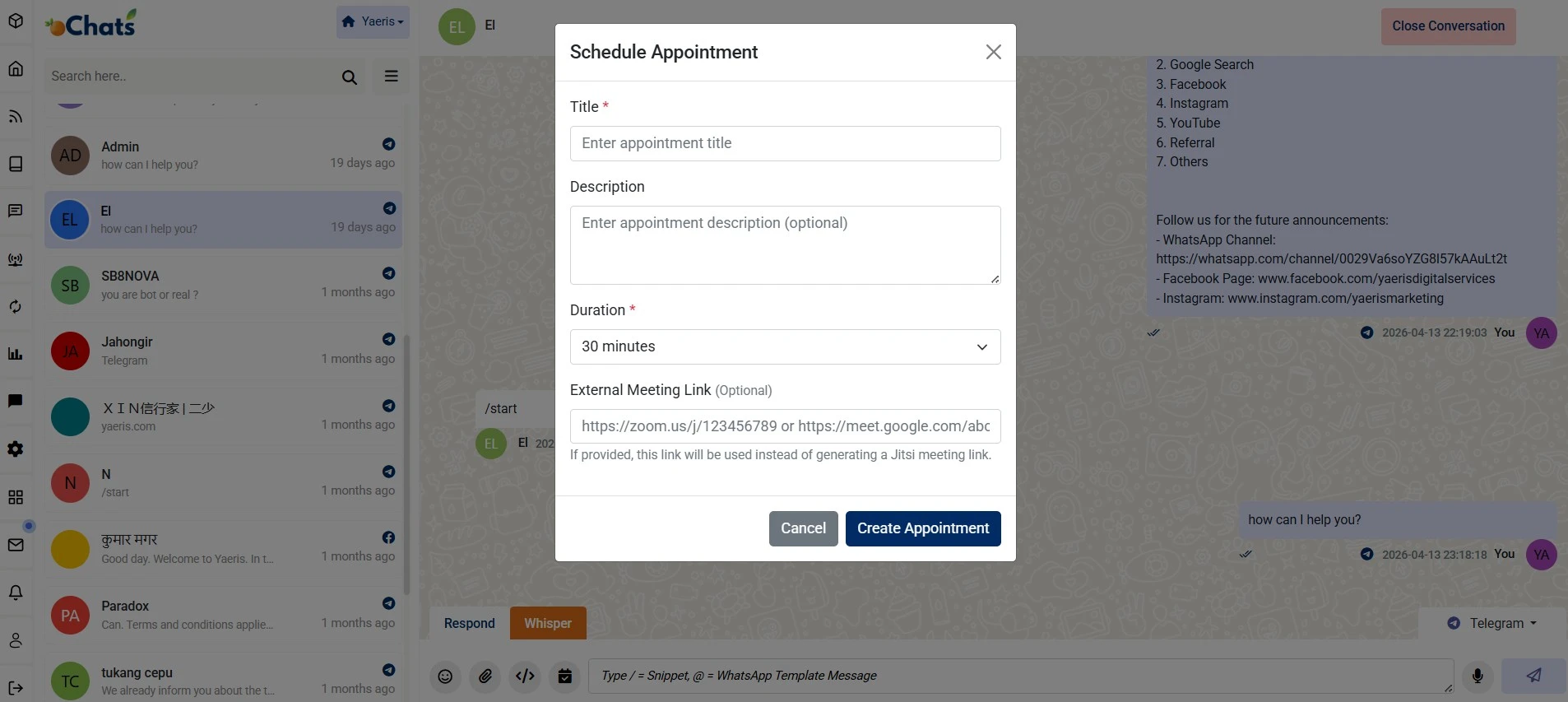 online appointment scheduling
