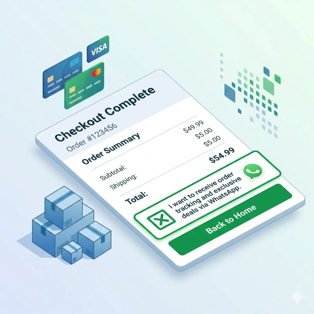 whatsapp blast to post-purchase opt-ins