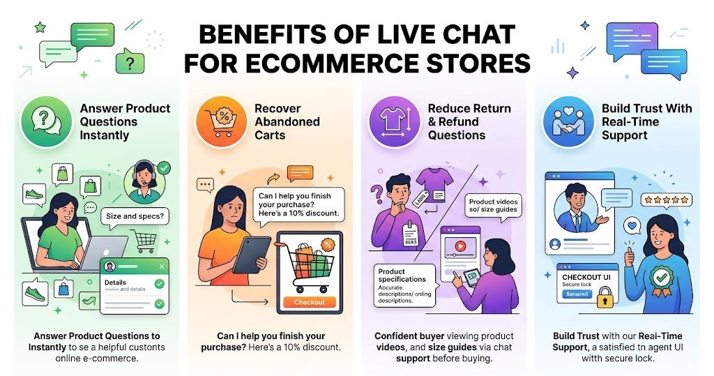 benefits of live chat for ecommerce stores